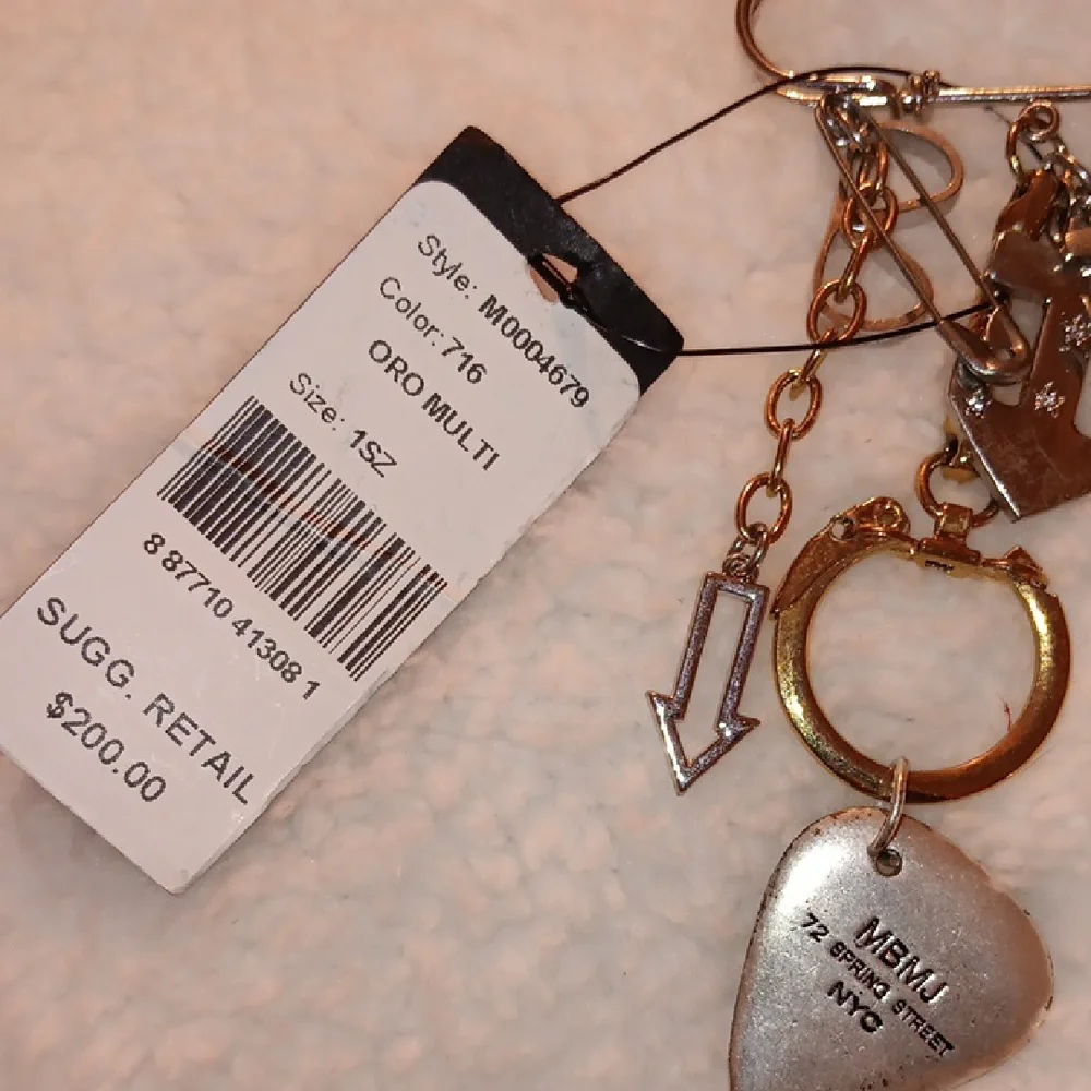 Marc By Marc Jacobs Gold and Silver Charm Brooch - Picture 3 of 3